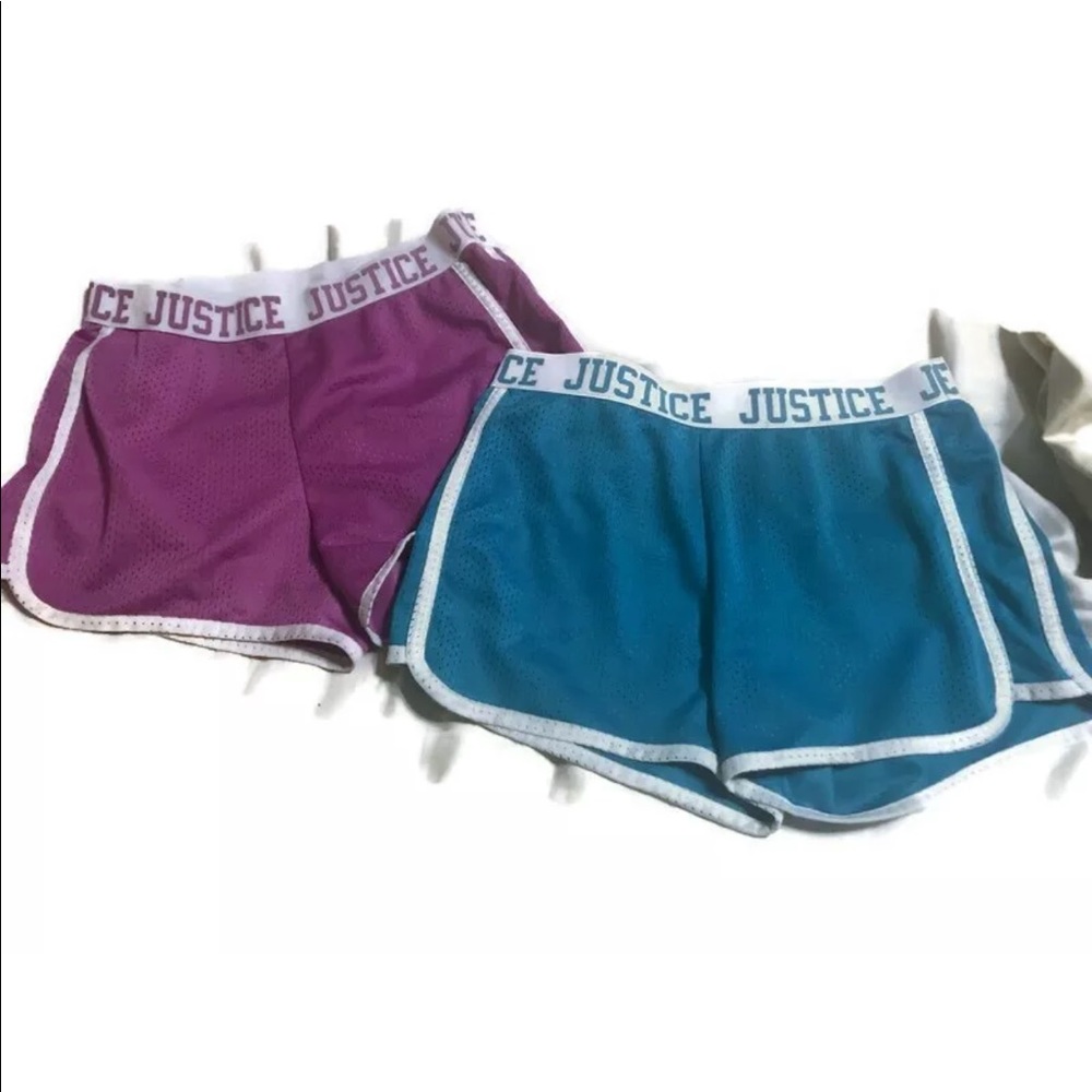 Justice Girls Size 12 Mesh Athletic Shorts